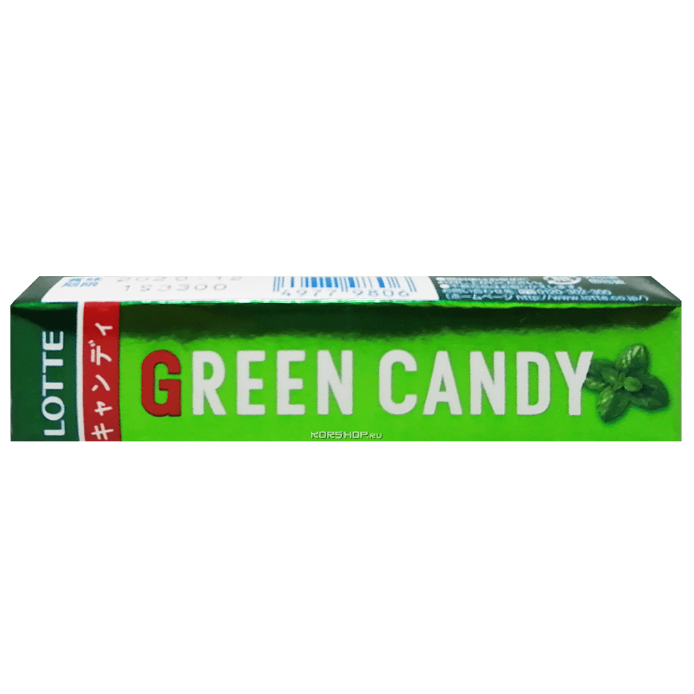Леденцы Мятная Карамель Green Candy Lotte, Япония, 44 г.