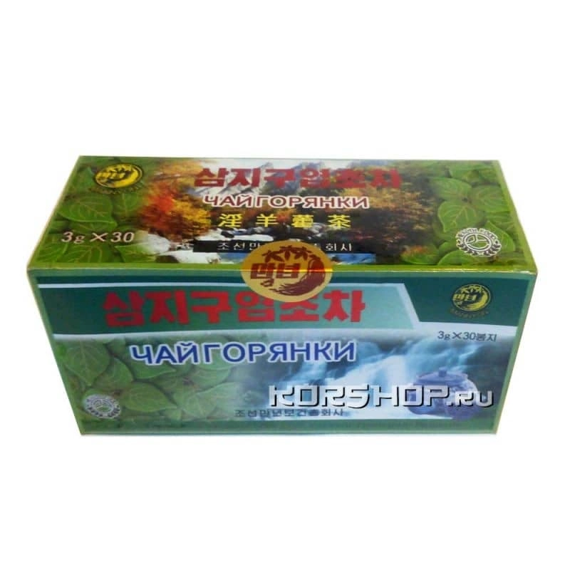 Чай из корейской горянки (Extract Epimedium Korean Tea) пакетированный 90г (30шт. х3г)... Чай из корейской горянки (Extract Epimedium Korean Tea) пакетированный 90г (30шт. х3г)...