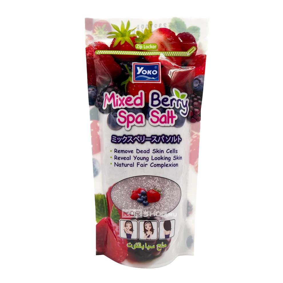 Скраб для тела солевой Ягодный микс Spa Salt Yoko, Таиланд, 300 г Скраб для тела солевой Ягодный микс Spa Salt Yoko, Таиланд, 300 г