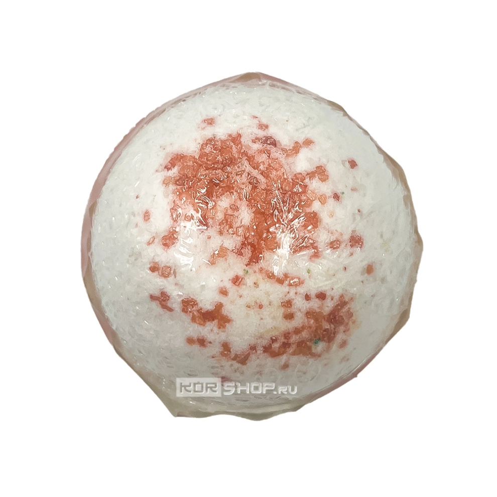 Шипящая бомбочка для ванн «Нежный персик» с морской солью, 120 г Шипящая бомбочка для ванн «Нежный персик» с морской солью, 120 г