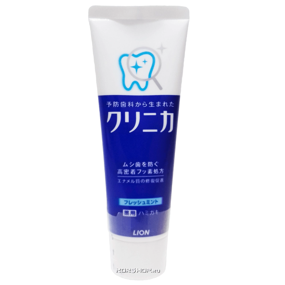 Зубная паста комплексного действия с освежающим ароматом Clinica Fresh Mint Lion, Япония, 130 г Зубная паста комплексного действия с освежающим ароматом Clinica Fresh Mint Lion, Япония, 130 г