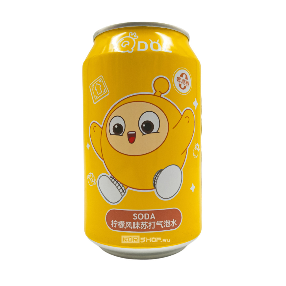 Газированный напиток освежающий со вкусом цитруса Псайдак Qdol Pokemon Citrus Mix Psyduck (Китай), 330 мл