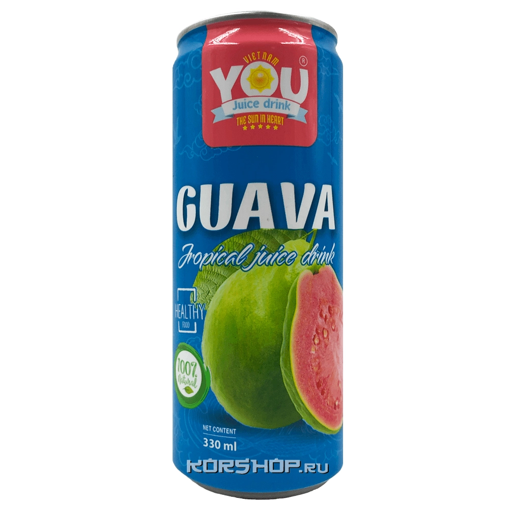 Напиток негазированный с соком гуавы You Vietnam, Вьетнам, 330 мл