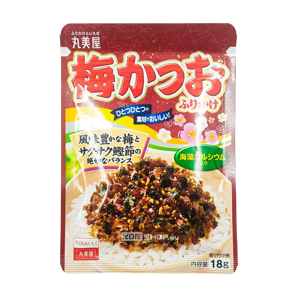 Приправа для риса «Фурикакэ» со вкусом японской сливы Марумия (Marumiya), Япония, 18 г Приправа для риса «Фурикакэ» со вкусом японской сливы Марумия (Marumiya), Япония, 18 г