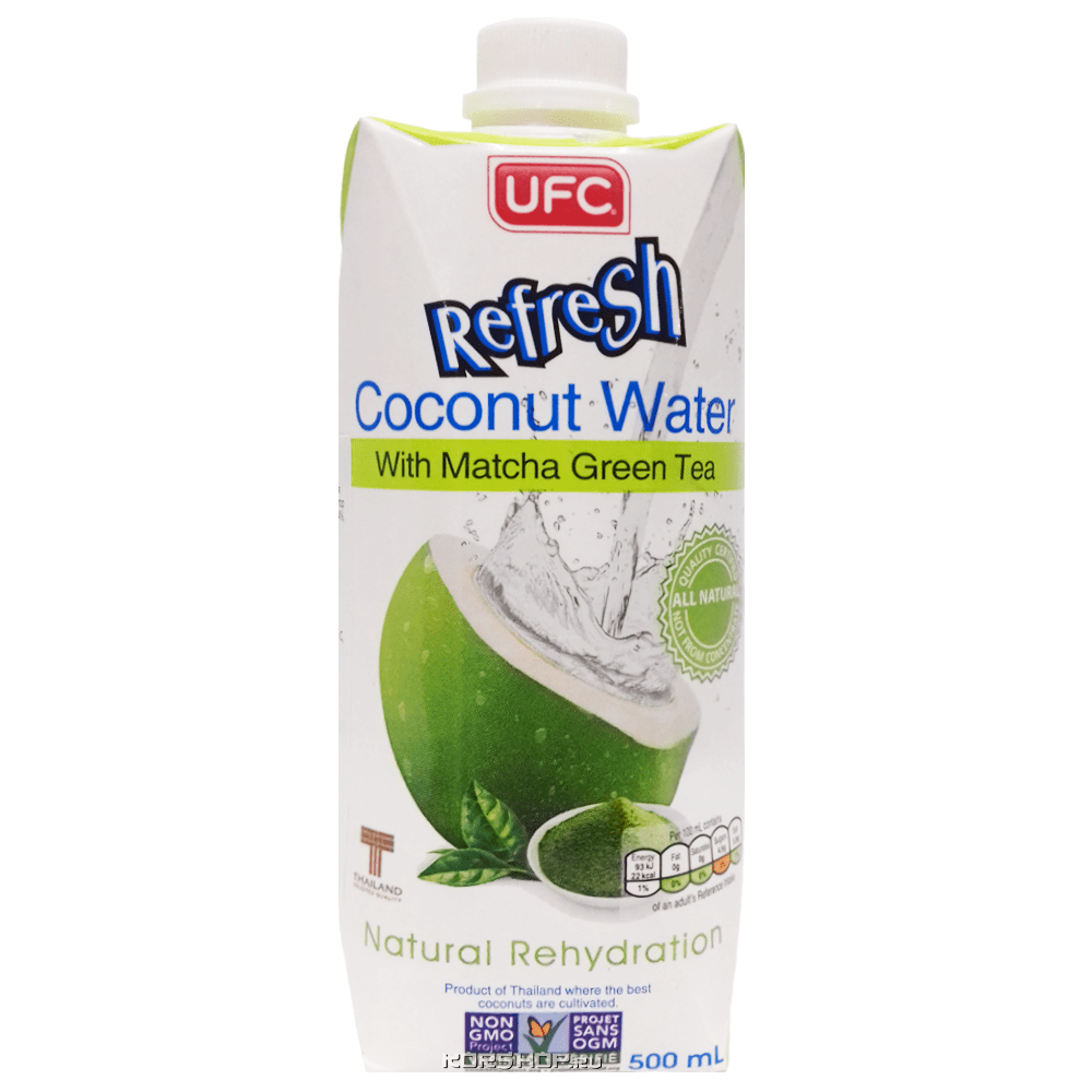 Кокосовая вода с зеленым чаем Маття Refresh UFC, Таиланд, 500 мл