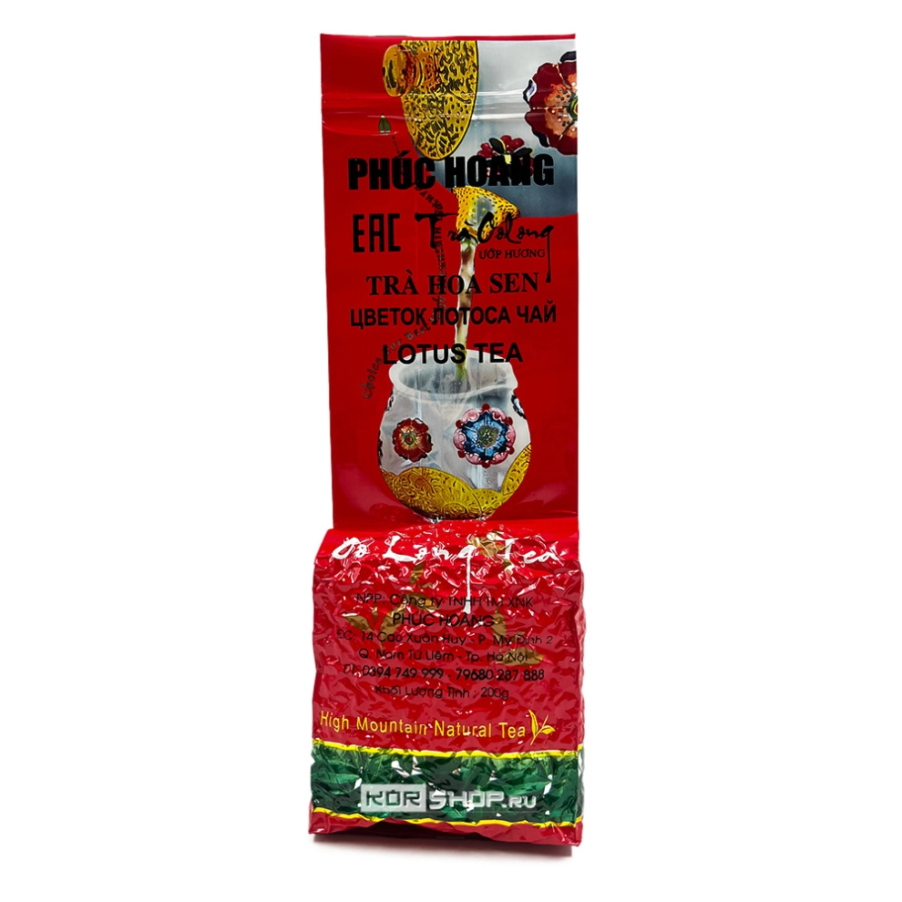 Чай улун с цветами лотоса Phuc Hoang, Вьетнам, 200 г Чай улун с цветами лотоса Phuc Hoang, Вьетнам, 200 г
