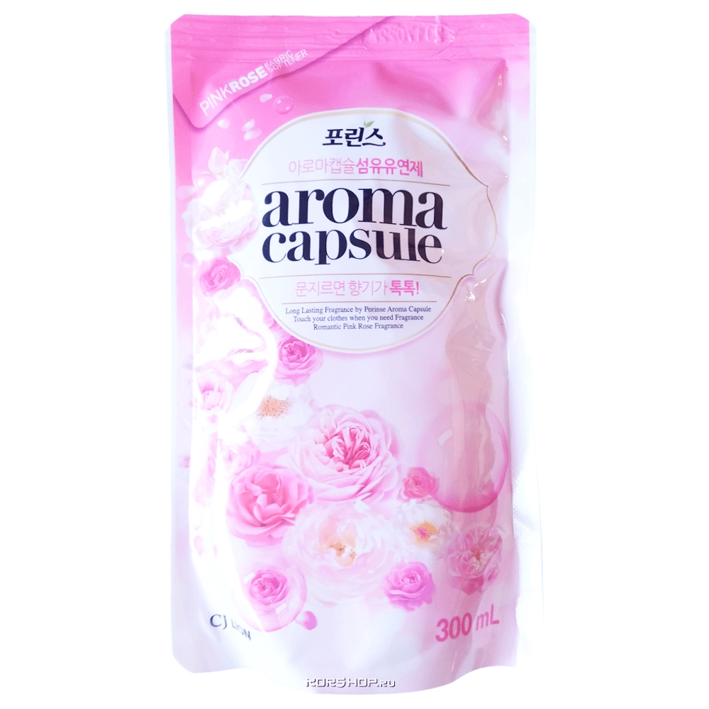 Кондиционер для белья с ароматом розы Porinse Aroma Capsule CJ Lion, Корея, 300 мл Кондиционер для белья с ароматом розы Porinse Aroma Capsule CJ Lion, Корея, 300 мл