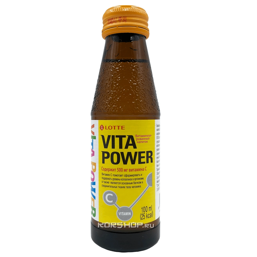 Напиток негазированный витаминизированный Vita Power Lotte, Корея, 100 мл Напиток негазированный витаминизированный Vita Power Lotte, Корея, 100 мл