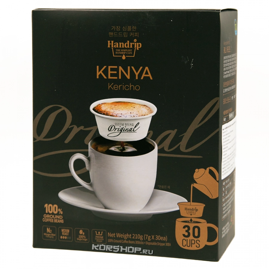 Капельный кофе Handrip Kenya Kericho Aromaville, Корея, 210 г