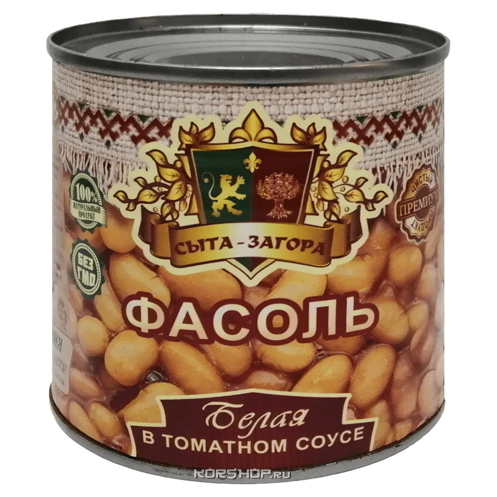 Консервированная белая фасоль в томатном соусе &quot;Сыта-Загора&quot;, 425 мл