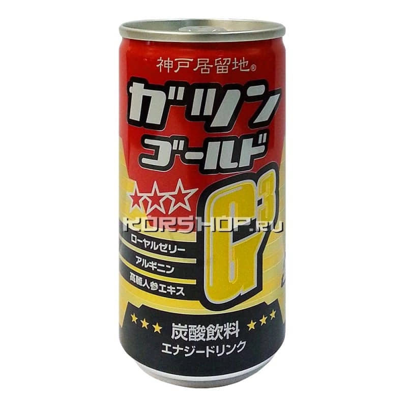 Энергетический напиток G3 Energy Drink с маточкиным молочком, Япония, 185 мл