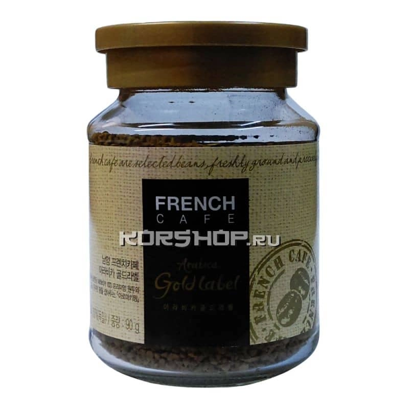 Кофе растворимый French Cafe Gold Label в банке Namyang, Корея, 90 г