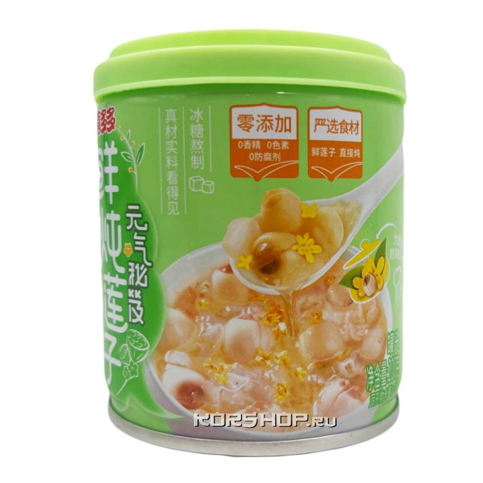 Семена лотоса и османтуса свежие тушёные Xiduoduo, Китай, 200 г Семена лотоса и османтуса свежие тушёные Xiduoduo, Китай, 200 г