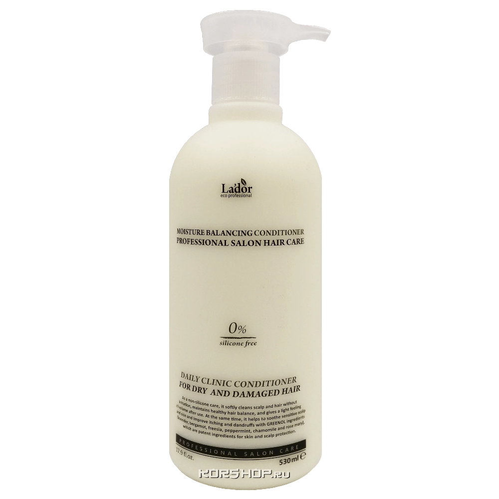 Увлажняющий кондиционер для волос Moisture Balansing Lador, Корея, 530 мл
