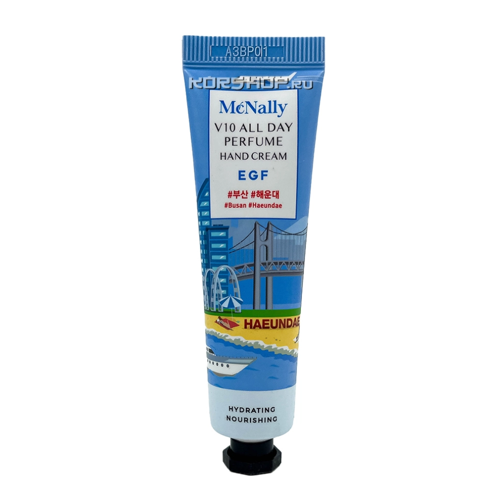Крем для рук с EGF V10 All Day Perfume Hand Cream EGF McNally, Корея, 30 мл Крем для рук с EGF V10 All Day Perfume Hand Cream EGF McNally, Корея, 30 мл