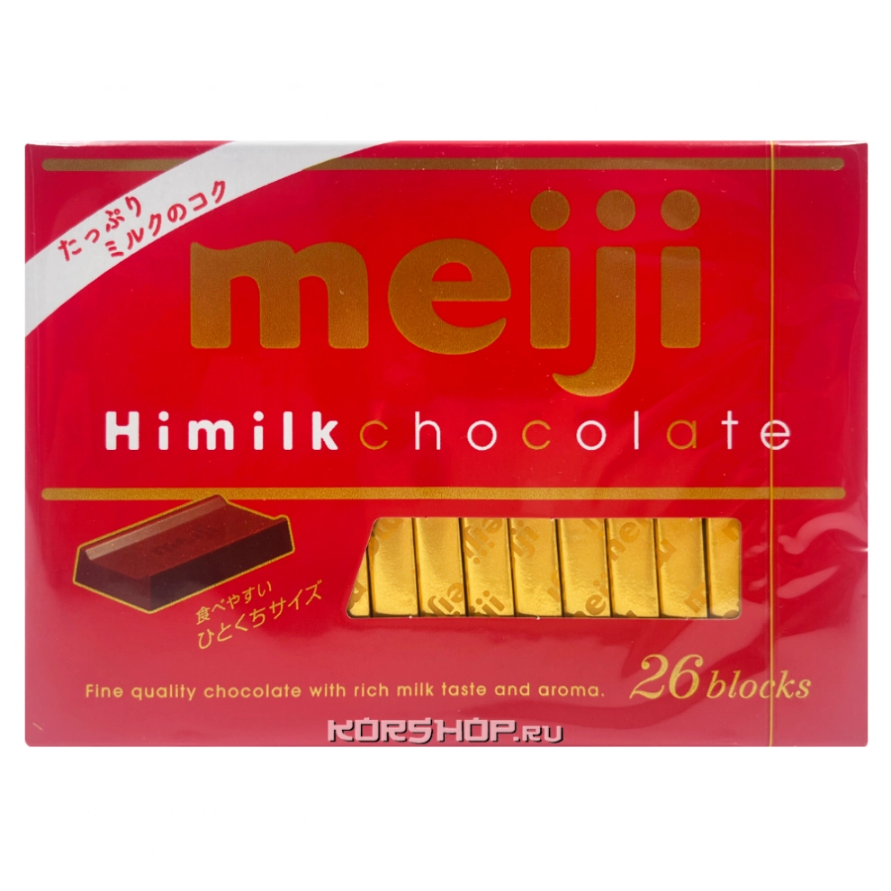 Насыщенно молочный шоколад HiMilk Meiji, Япония, 120 г
