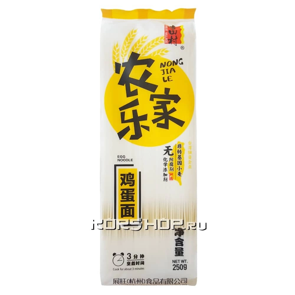 Яичная лапша Wheat Village, Китай, 250 г