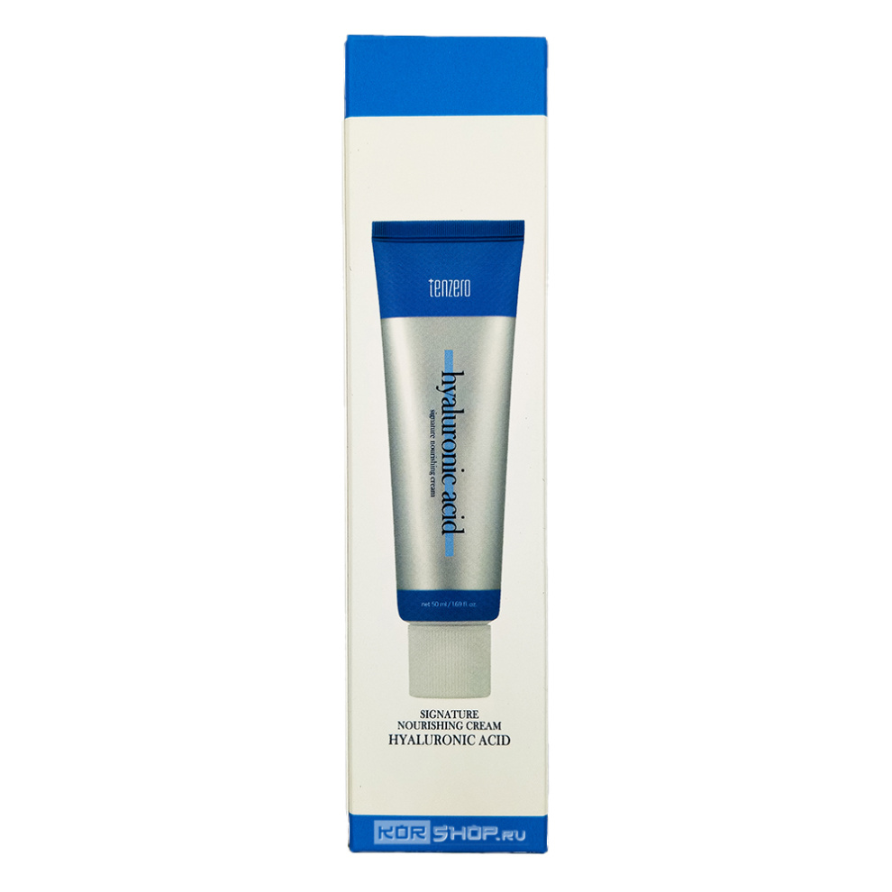 Крем для лица, шеи и зоны декольте с гиалуроновой кислотой Signature Nourishing Cream Hyaluronic Acid Tenzero, Корея, 50 мл