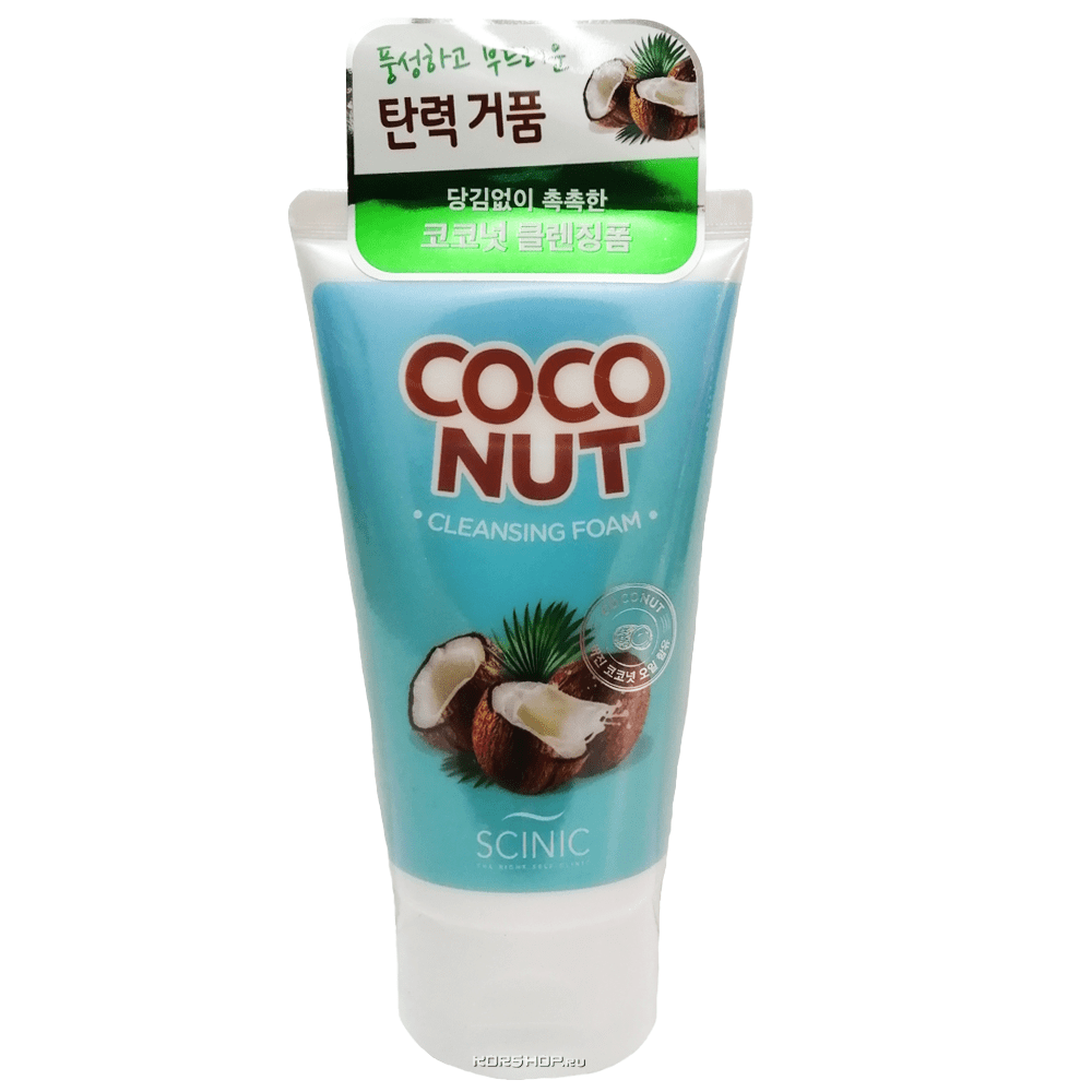 Кокосовая пенка для умывания Coconut Cleansing Foam Scinic, Корея, 150 мл.