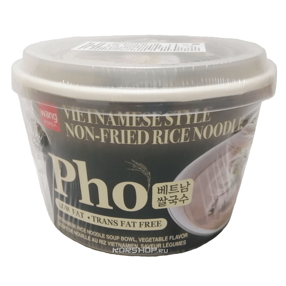 Вьетнамский суп Фо с рисовой лапшой со вкусом овощей Wang (без глютена), Корея, 92 г