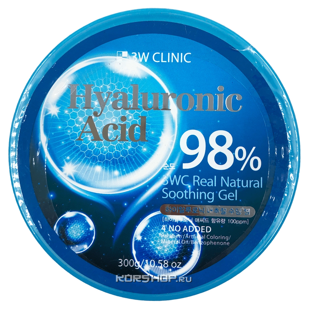 Универсальный гель с гиалуроновой кислотой 3W Clinic, Корея, 300 г Универсальный гель с гиалуроновой кислотой 3W Clinic, Корея, 300 г