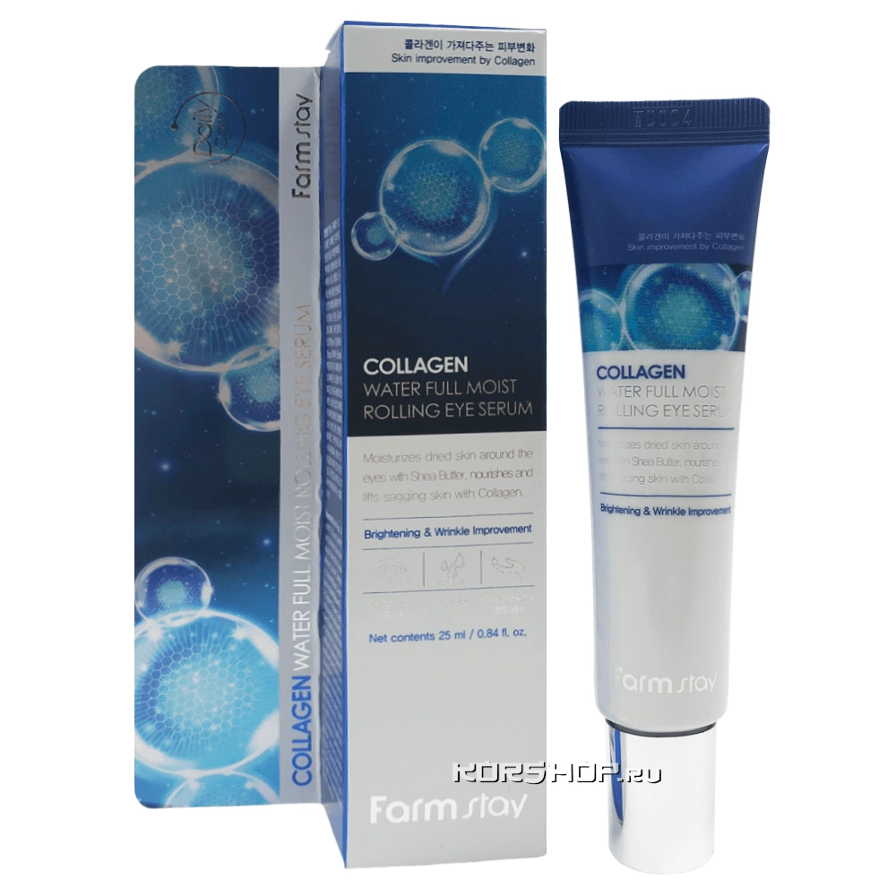 Сыворотка для кожи вокруг глаз с коллагеном FarmStay, Корея, 25 г Сыворотка для кожи вокруг глаз с коллагеном FarmStay, Корея, 25 г