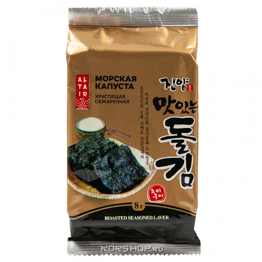Сушеная обжаренная морская капуста Jinyang, Корея, 8 г