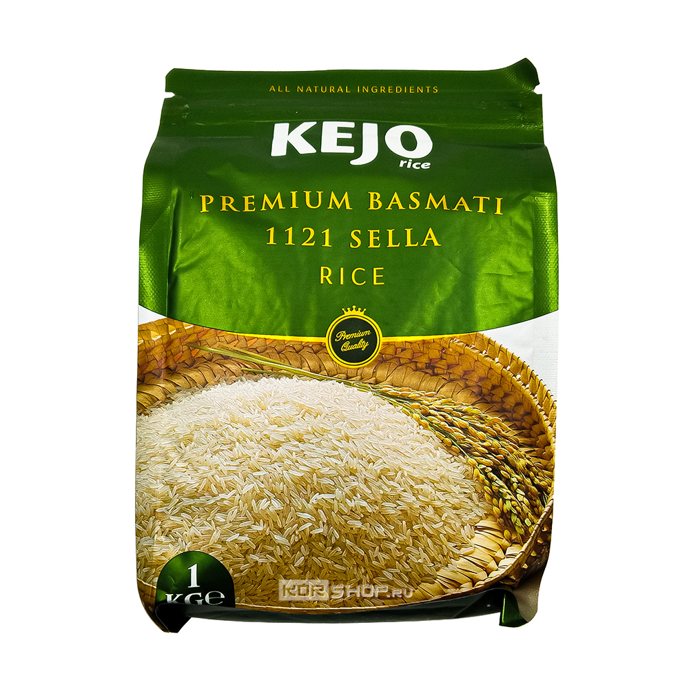 Рис Басмати Премиум длиннозерный пропаренный Kejo, Индия, 1 кг Рис Басмати Премиум длиннозерный пропаренный Kejo, Индия, 1 кг
