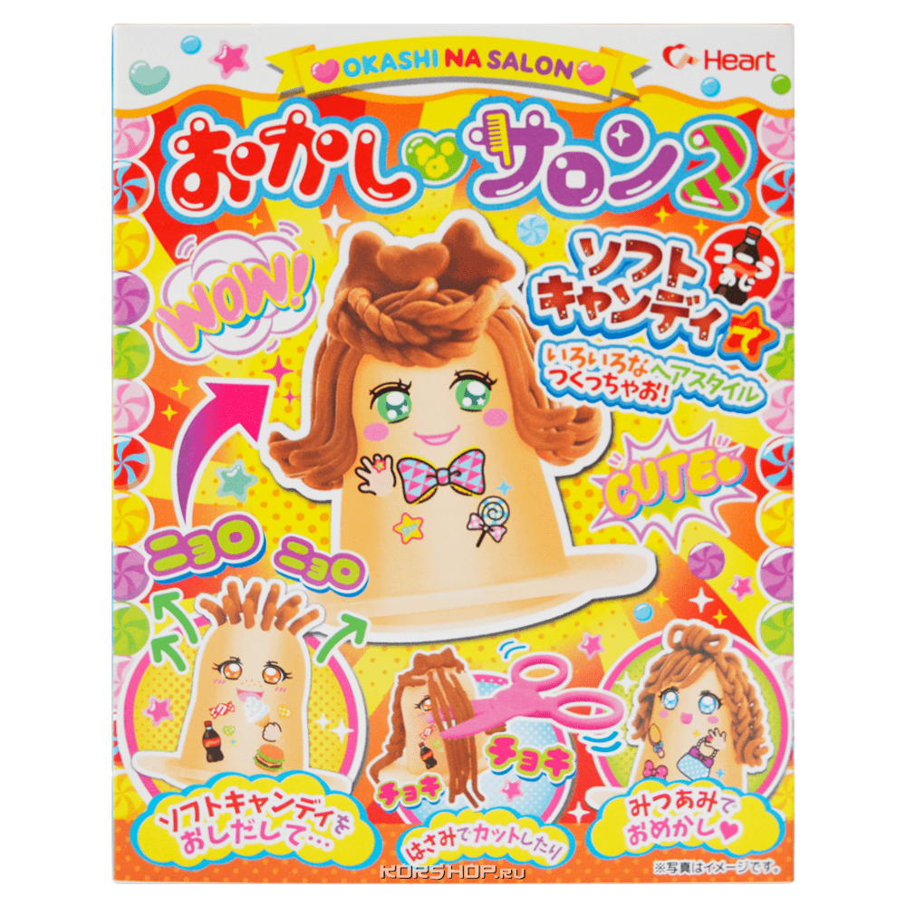 Жевательная конфета с игрушкой Парикмахерская Heart, Япония, 69 г