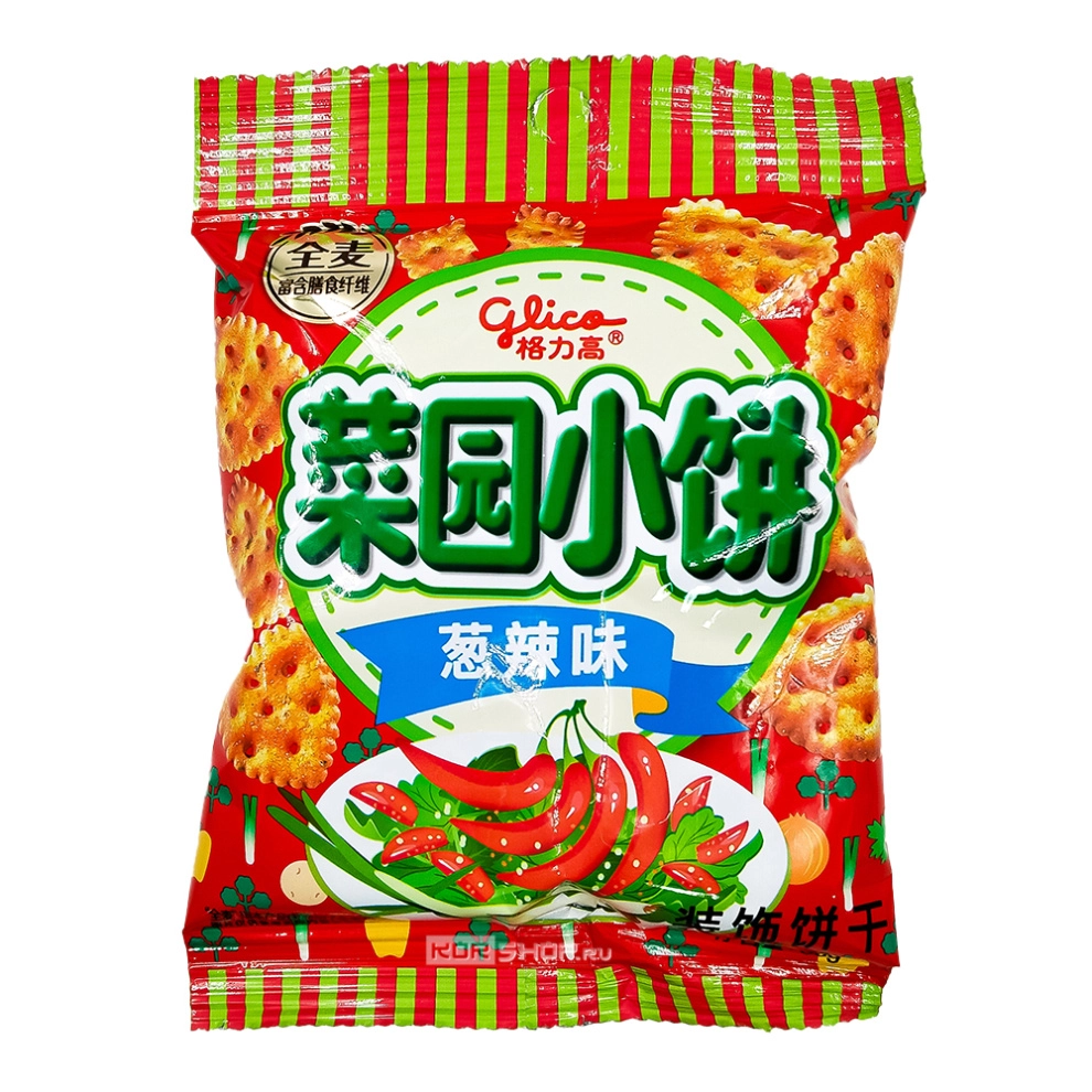 Печенье-мини «Крекеры со вкусом острого лука» CAI YUAN Glico, Китай, 50 г Печенье-мини «Крекеры со вкусом острого лука» CAI YUAN Glico, Китай, 50 г