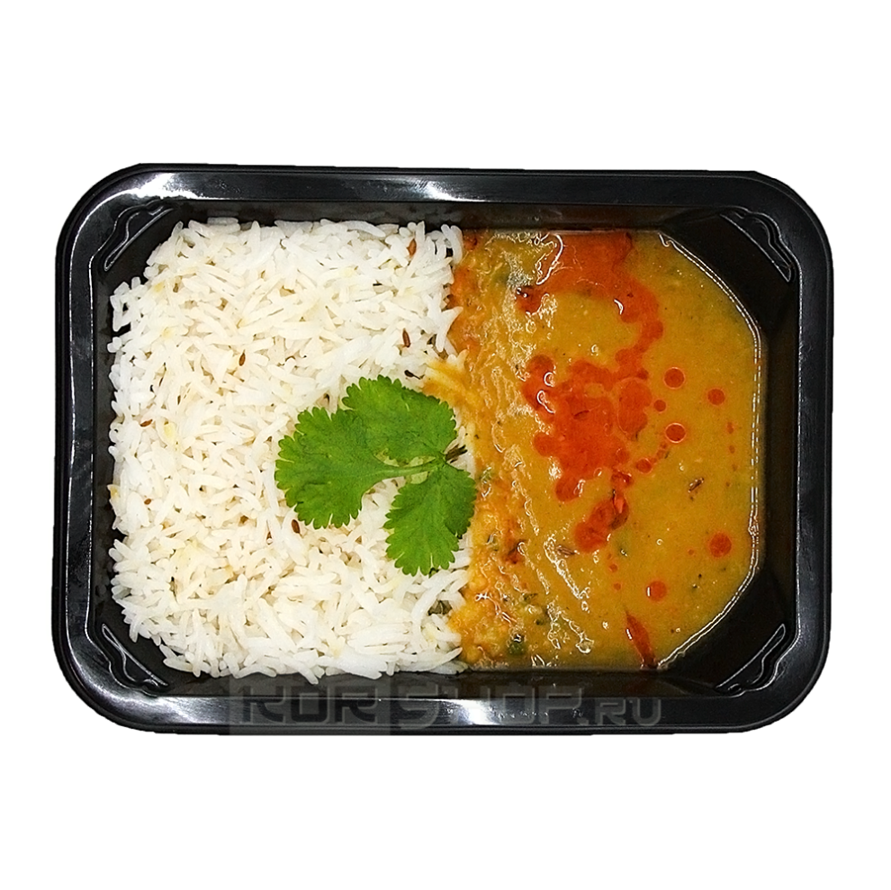 Густая чечевичная похлебка «Даал тадка» с рисом басмати Ashokas, 300 г Густая чечевичная похлебка «Даал тадка» с рисом басмати Ashokas, 300 г