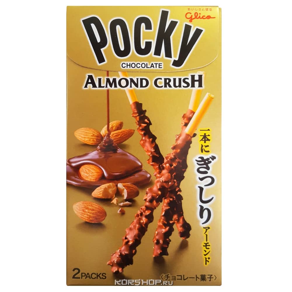 Палочки в шоколаде с миндалем Pocky Glico, Япония