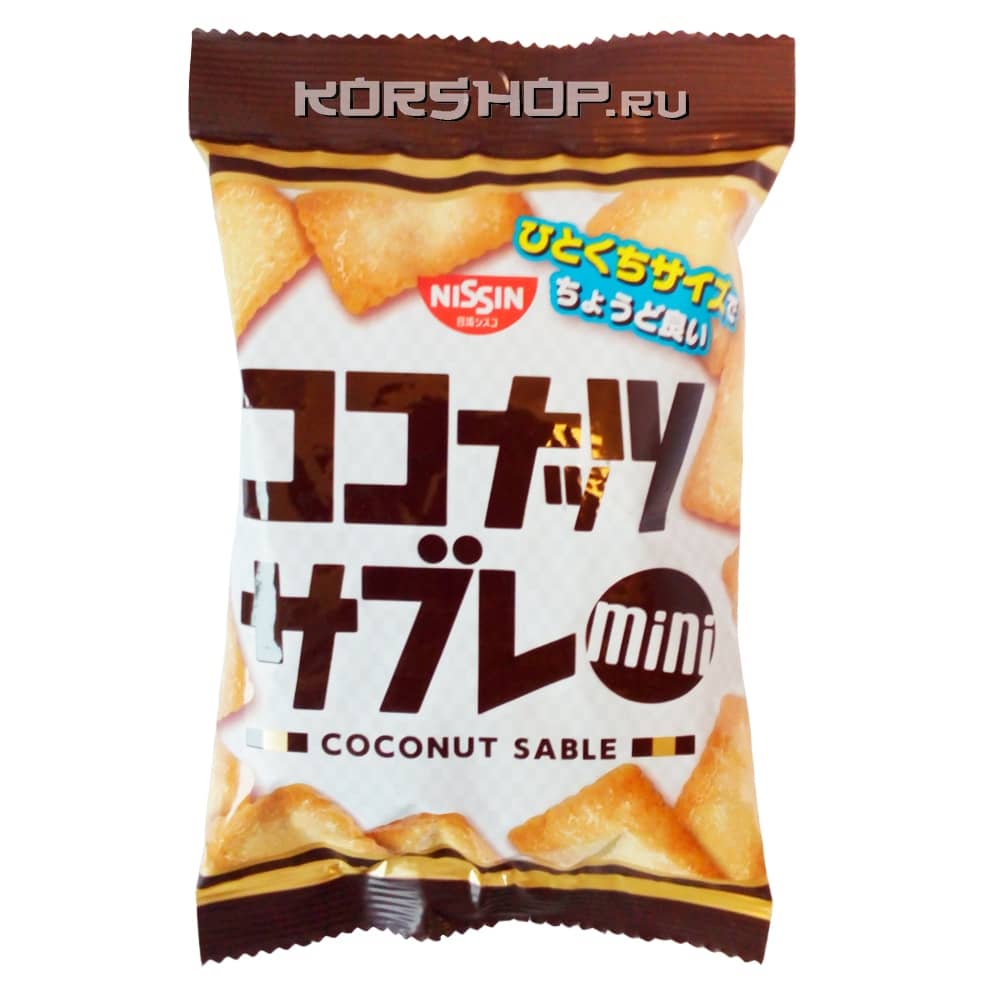 Мини-печенье с кокосовой стружкой, Япония, 50 г