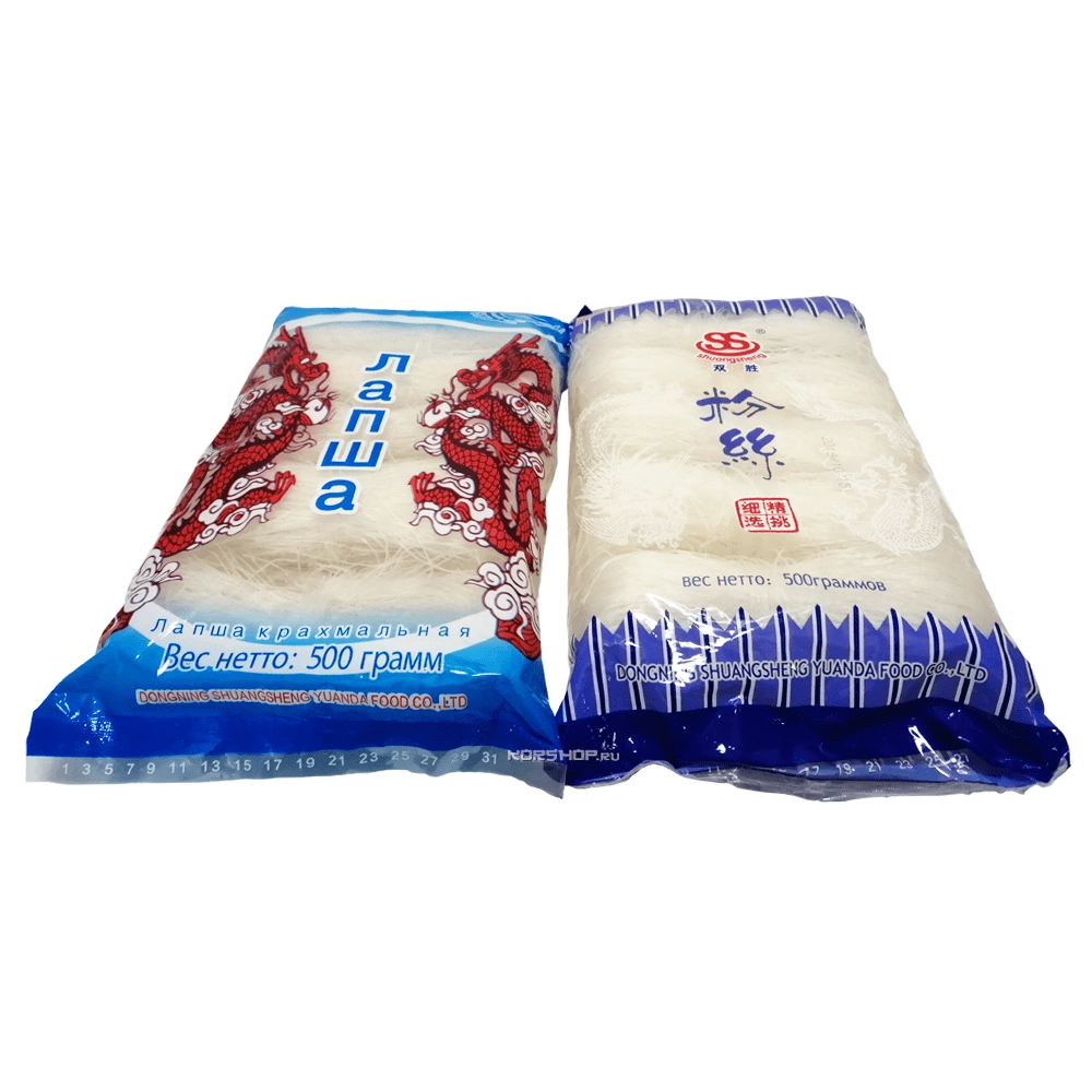 Крахмальная лапша фунчоза ShuangSheng, Китай, 500 г Крахмальная лапша фунчоза ShuangSheng, Китай, 500 г