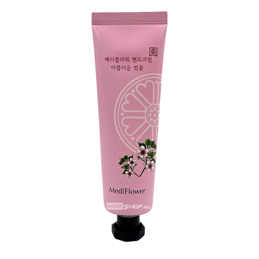 Крем для рук Прекрасная вишня The Beautiful Cherry Blossom Hand Cream Mediflower, Корея, 50 г Крем для рук Прекрасная вишня The Beautiful Cherry Blossom Hand Cream Mediflower, Корея, 50 г