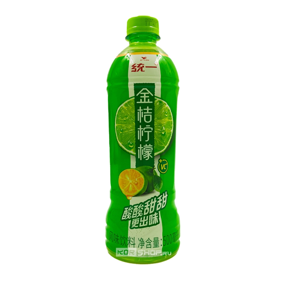 Напиток б/а со вкусом лимона и кумквата Uni-President, Китай, 500 мл Напиток б/а со вкусом лимона и кумквата Uni-President, Китай, 500 мл