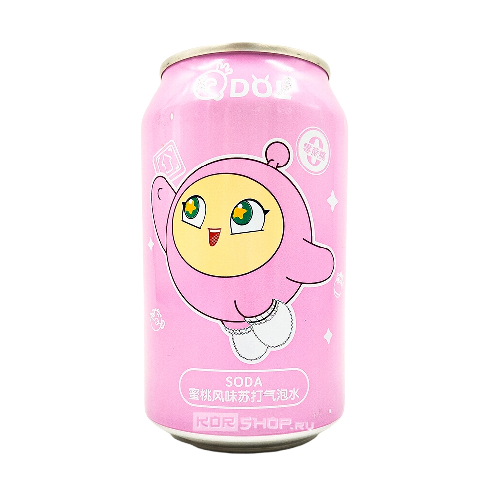 Напиток со вкусом белого персика Джиглипаф Qdol Pokemon White Peach Jigglypuff (Китай), 330 мл
