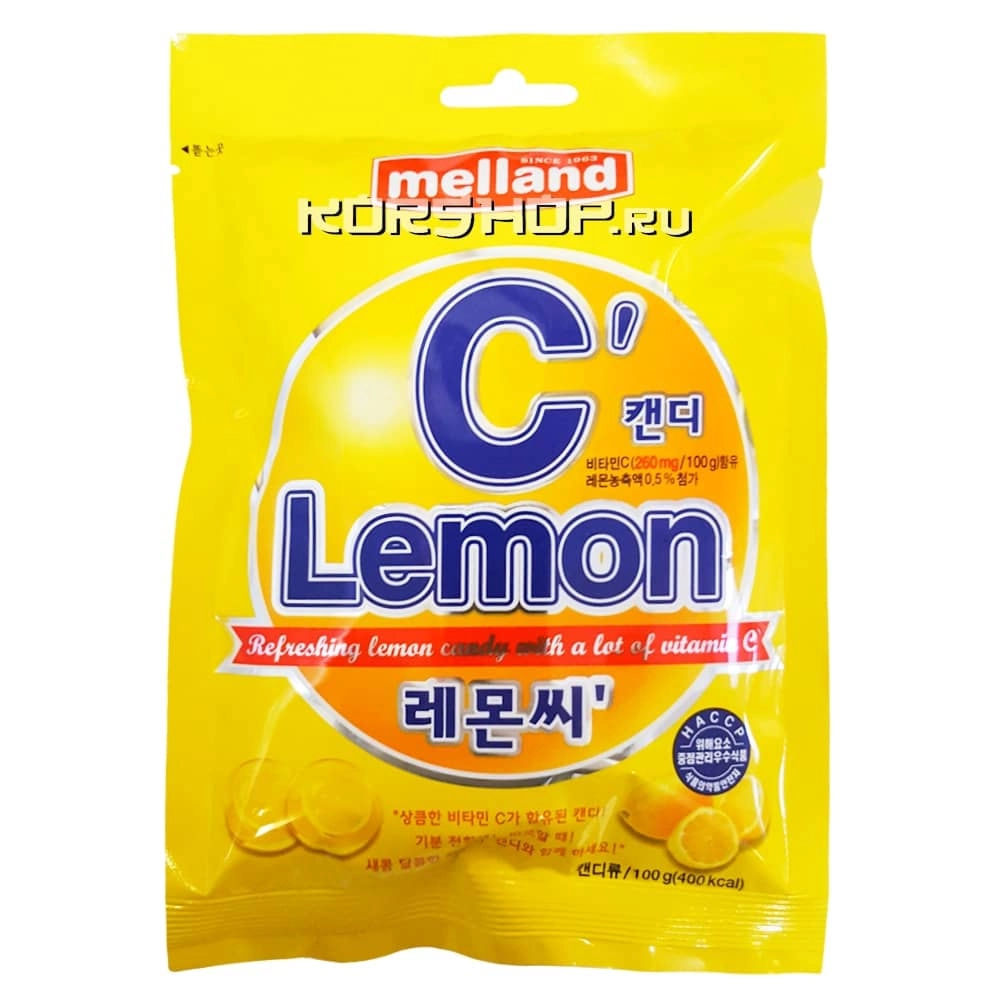 Карамель Lemon C Melland, Корея, 100 г Карамель Lemon C Melland, Корея, 100 г