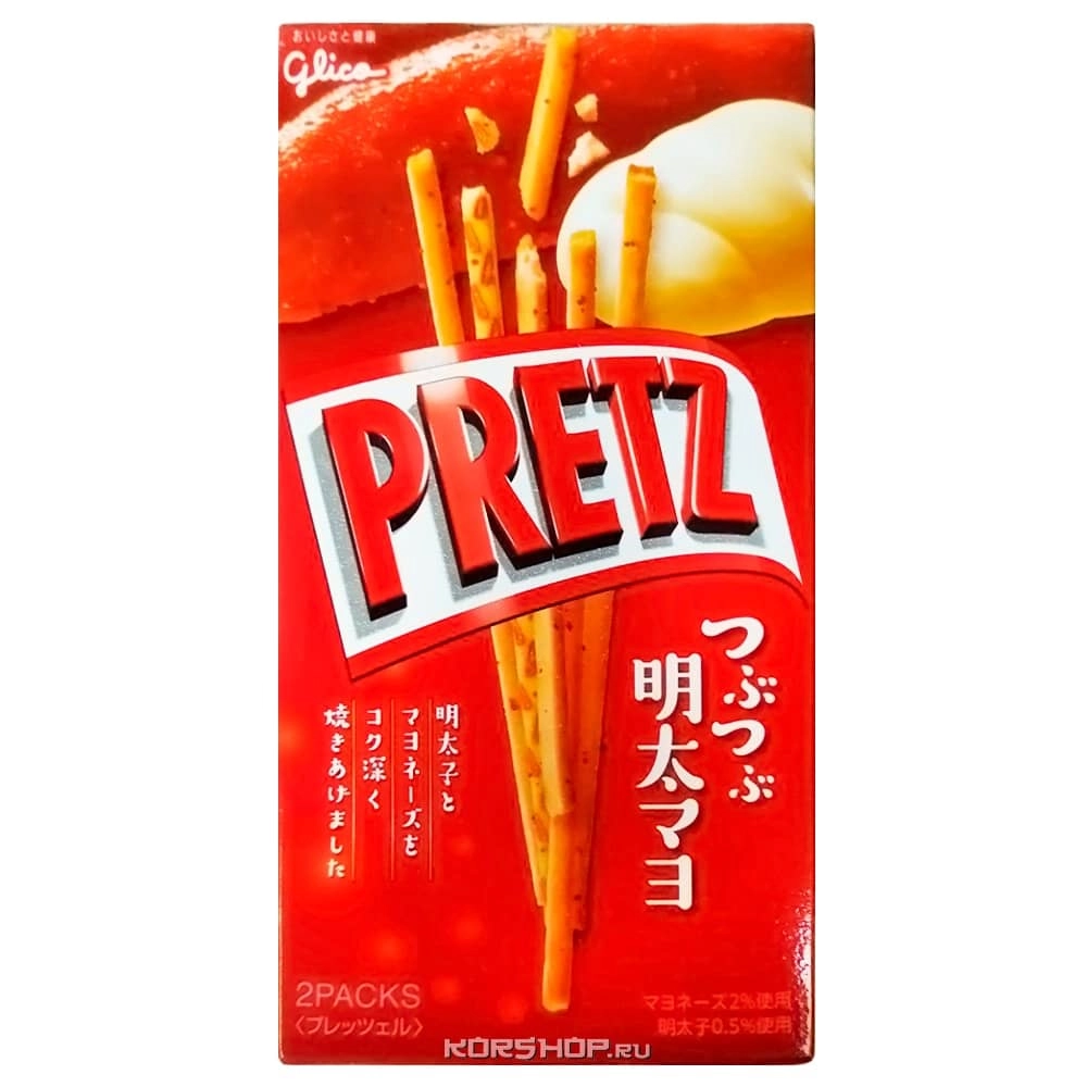 Печенье-палочки Pretz со вкусом икры минтая и майонеза, Япония, Печенье-палочки Pretz со вкусом икры минтая и майонеза, Япония,