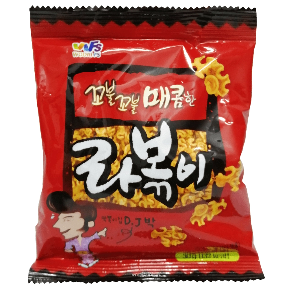 Хворост рамен в остром соусе "Рабокки" Корея 30 г