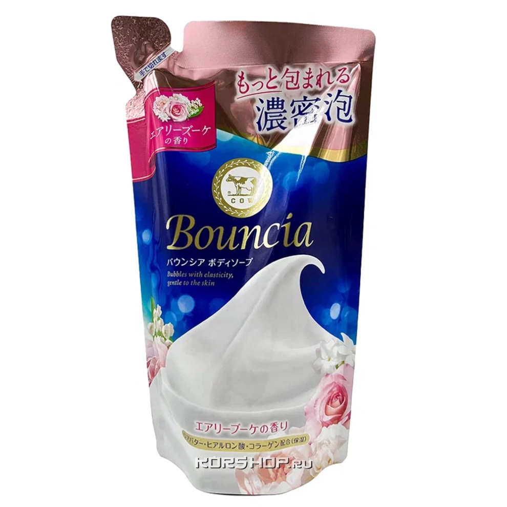 Мыло жидкое для тела цветочно - фруктовый аромат Bouncia Cow Brand, Япония, 360 мл (сменный блок) Мыло жидкое для тела цветочно - фруктовый аромат Bouncia Cow Brand, Япония, 360 мл (сменный блок)