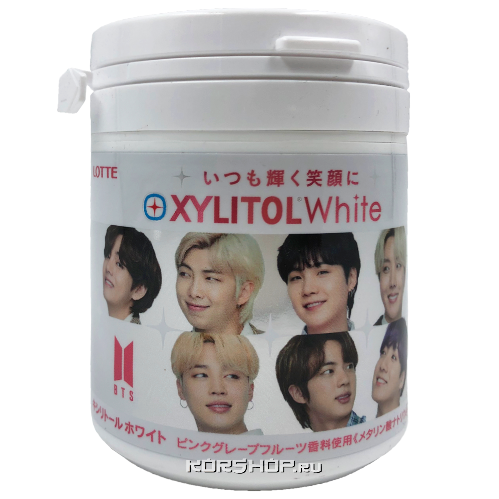 Жевательная резинка Грейпфрут (BTS) Xylitol Lotte, Япония, 143 г