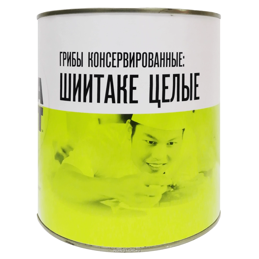 Консервированные грибы шиитаке без уксусной кислоты Greencan 3,1 л, Китай Консервированные грибы шиитаке без уксусной кислоты Greencan 3,1 л, Китай