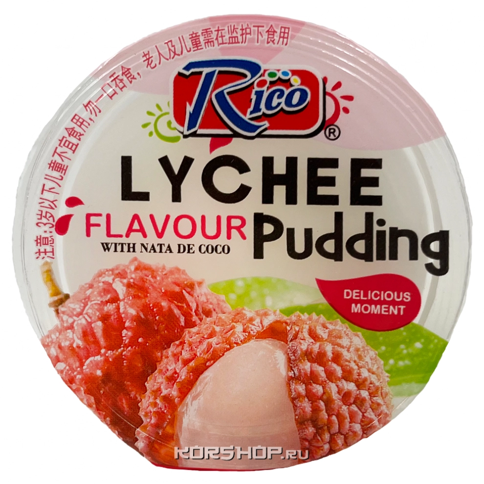Кокосовый пудинг со вкусом личи Rico, Малайзия, 100 г