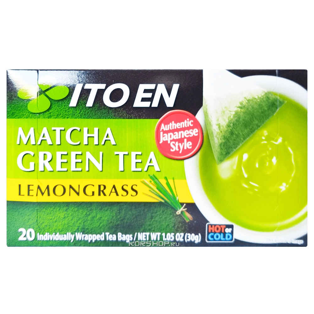 Зеленый чай с добавлением Матча и лемонграсс Itoen (20 шт.), Япония, 30 г