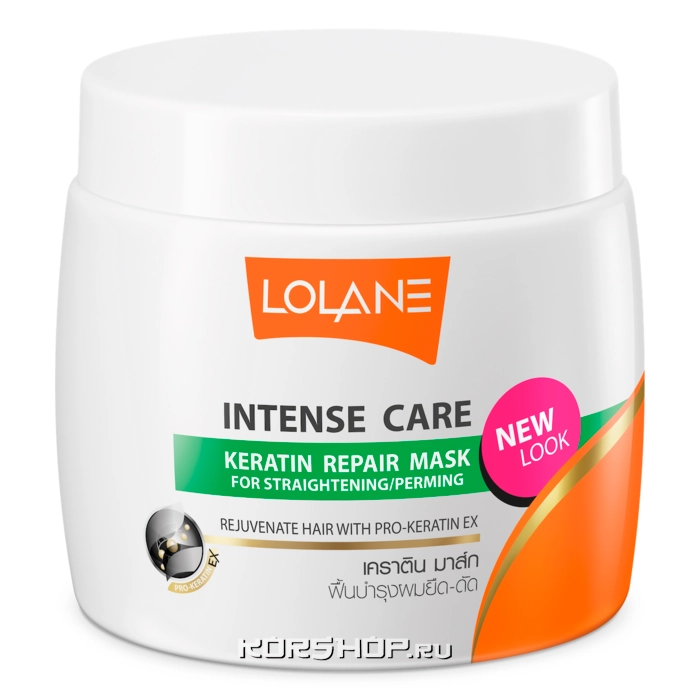 Восстанавливающая маска с кератином для выпрямления и завивки волос Lolane, Таиланд, 200 г