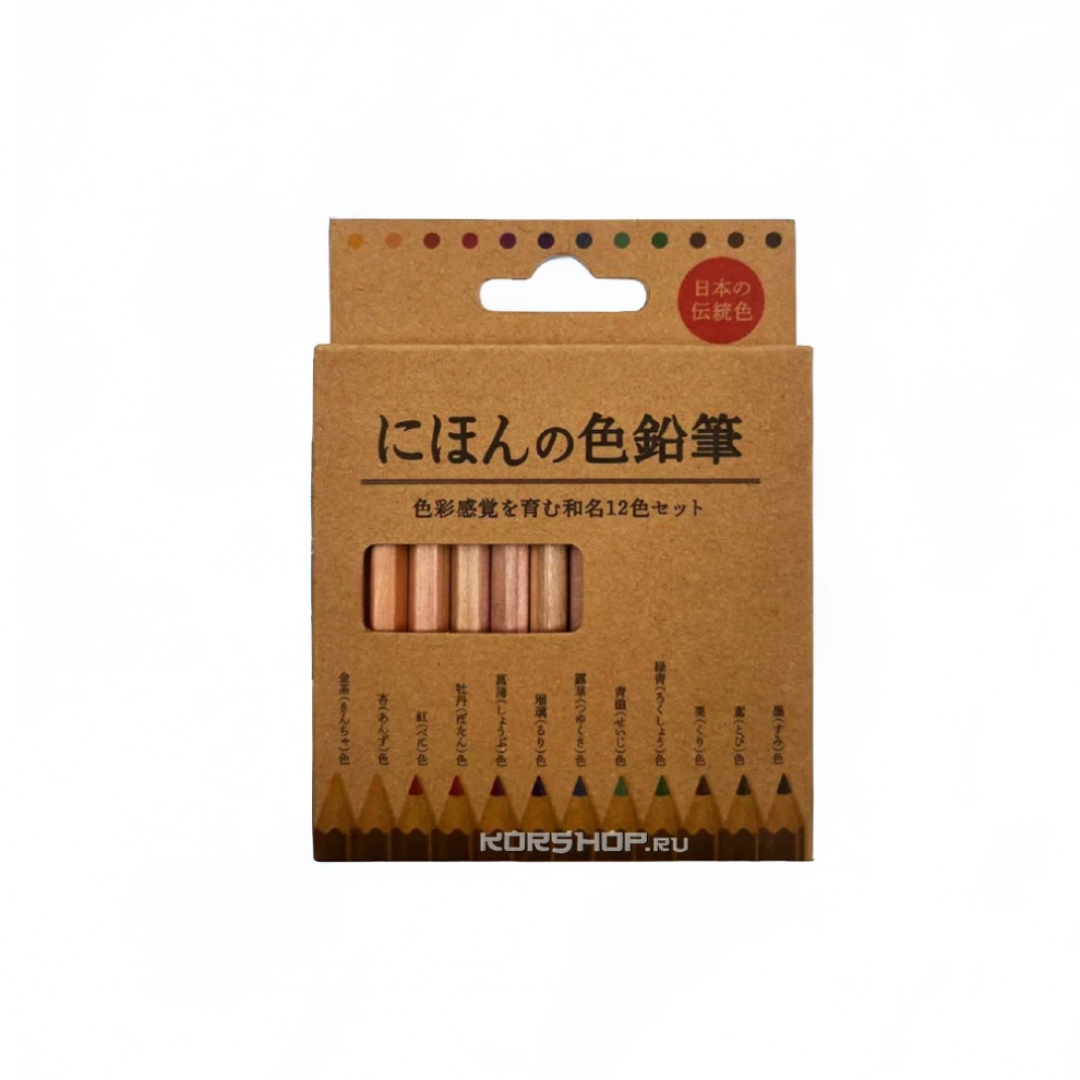 Цветные карандаши Эко Colors Pencil 12 Japan Premium (12 шт.), Япония Цветные карандаши Эко Colors Pencil 12 Japan Premium (12 шт.), Япония