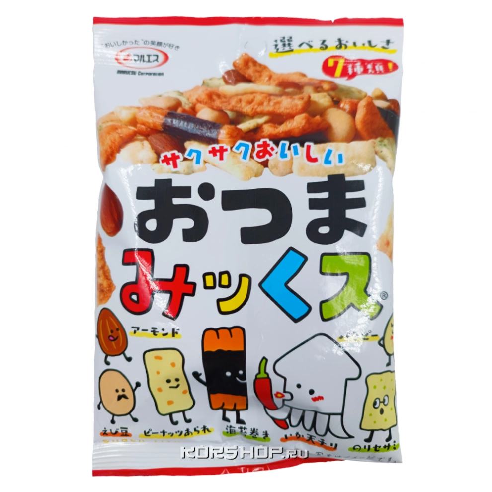 Японская смесь закусок Maruesu Otsuma-Mix, Япония, 38 г Японская смесь закусок Maruesu Otsuma-Mix, Япония, 38 г