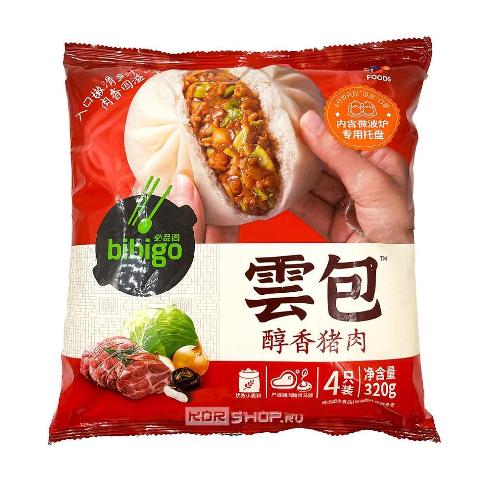 Булочки Бао со свининой Bibigo, Китай, 320 г Булочки Бао со свининой Bibigo, Китай, 320 г