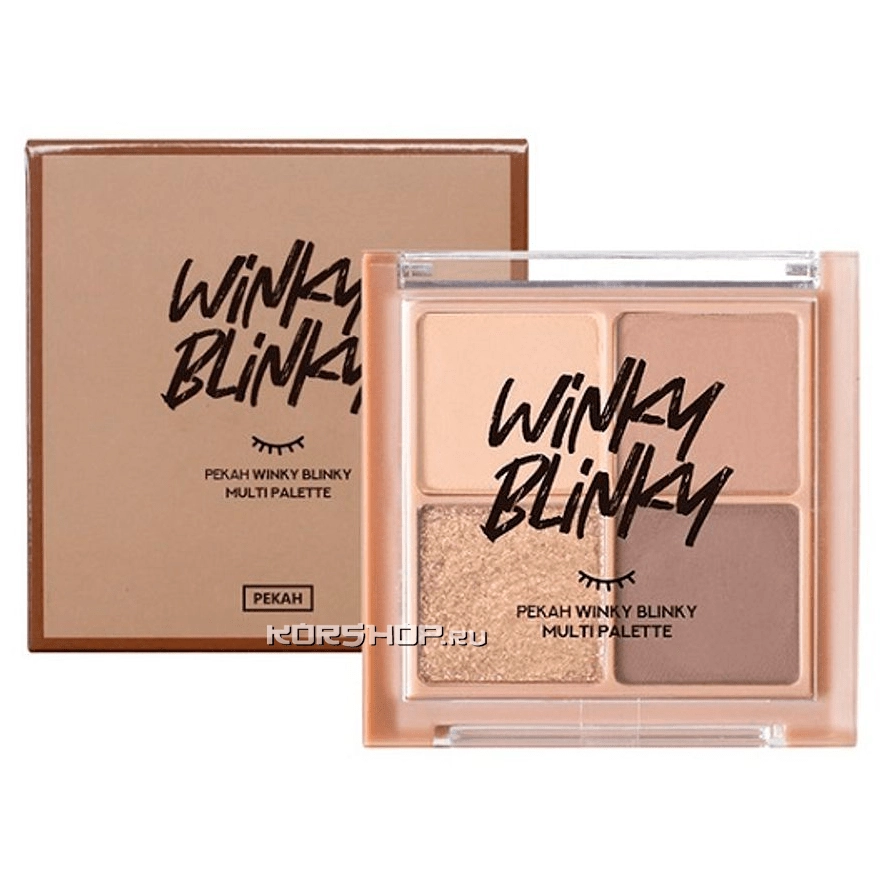 Универсальная палетка теней Winky Blinky Pekah (#1 Cozy Cafe/Кофейный Айриш), Корея